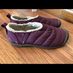 KEEN Cush Purple Quilted Howser Slip On Moc Size 8